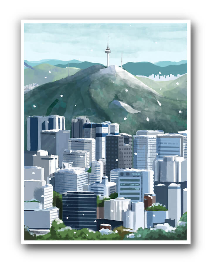 Seoul Snow Poster