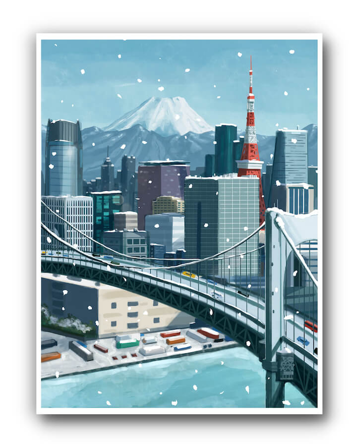 Tokyo Snow Poster